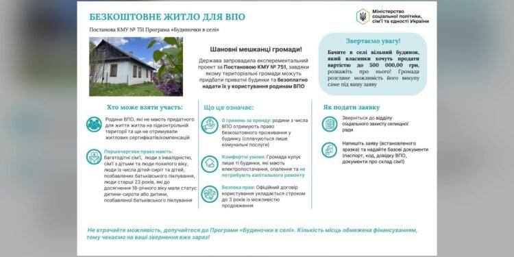 Безоплатні будинки для ВПО у Володарській громаді