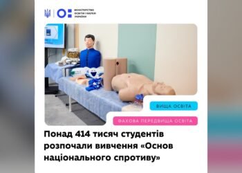 Понад 414 тисяч студентів вивчатимуть курс «Основи національного спротиву»